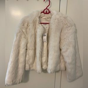 Abercrombie and Fitch faux fur coat